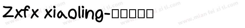 Zxfx xiaoling字体转换